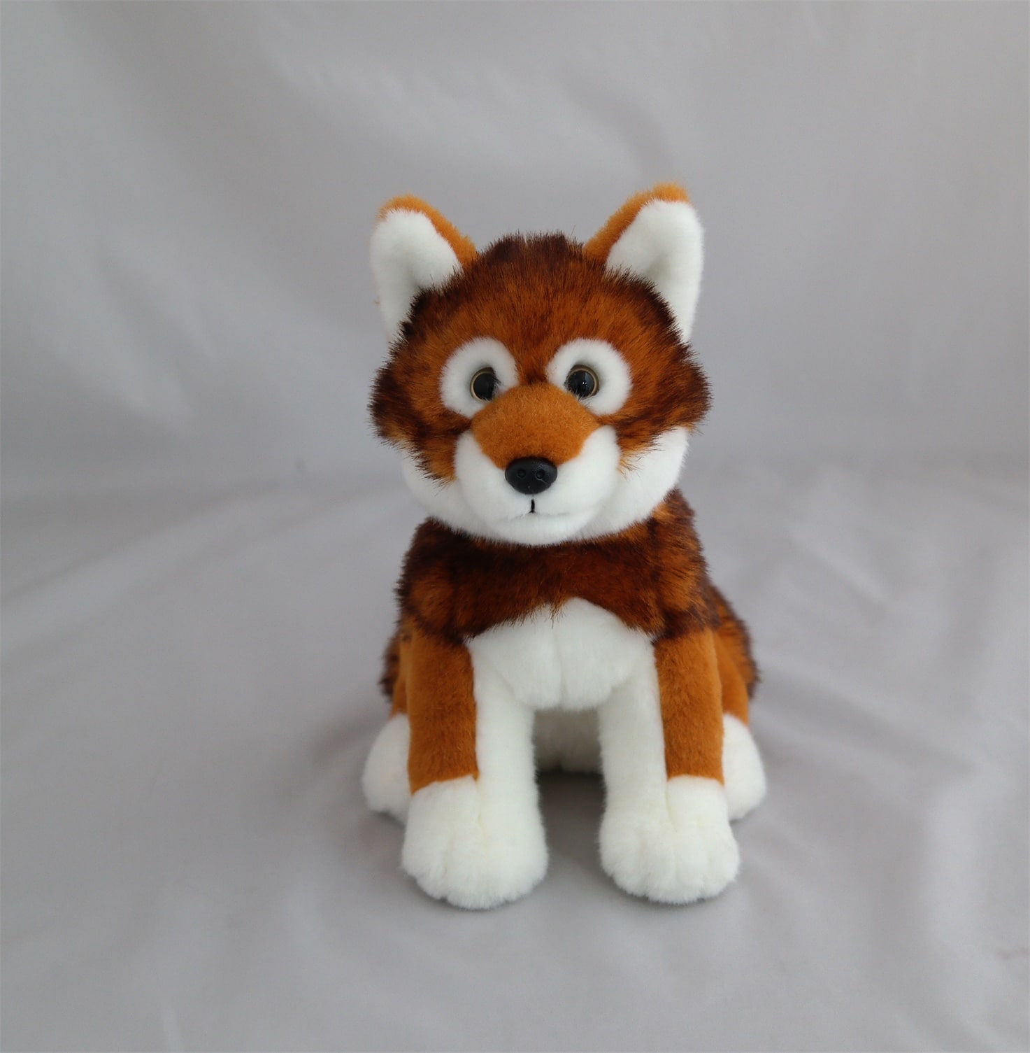 ADORE 14" Standing Jacob the Red Wolf Stuffed Animal Plush Toy 