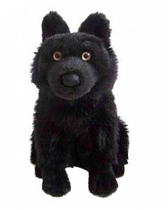 black wolf plush