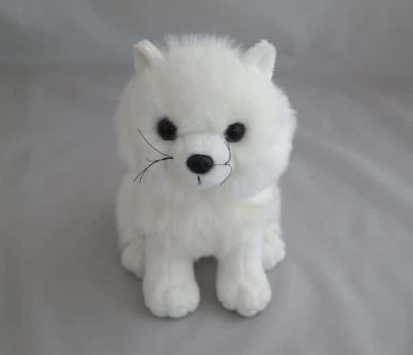 white wolf stuffed animal