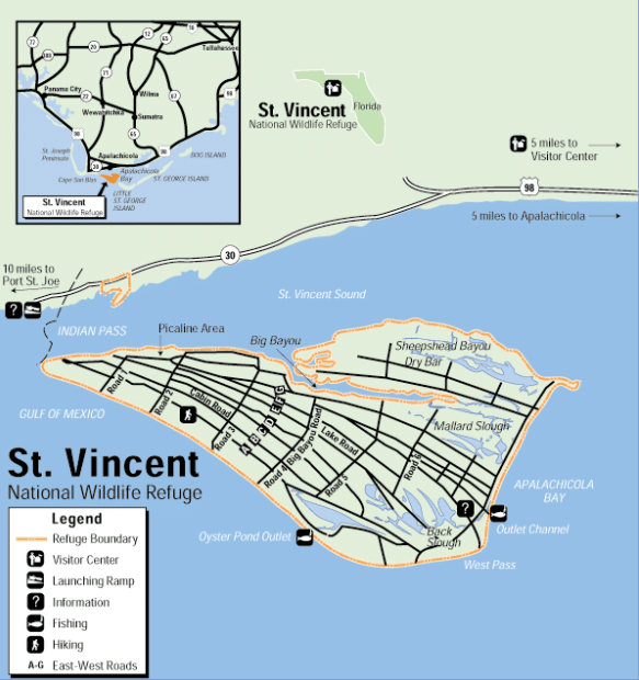 St. Vincent National Wildlife Refuge. Credit: U.S. Fish and Wildlife Service
